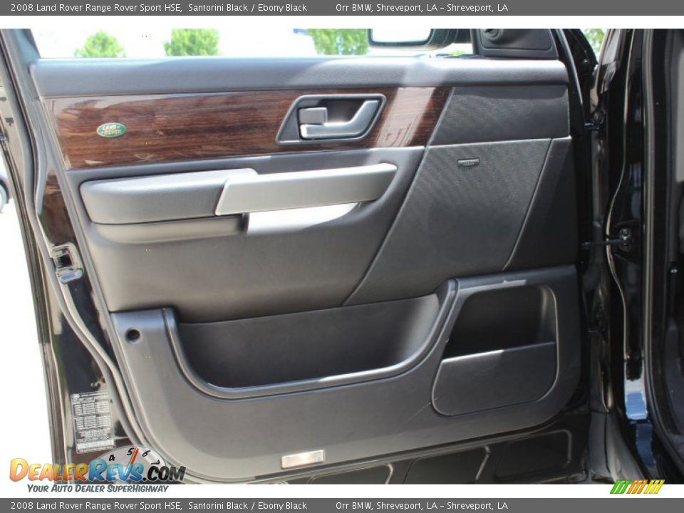 2008 Land Rover Range Rover Sport HSE Santorini Black / Ebony Black Photo #15