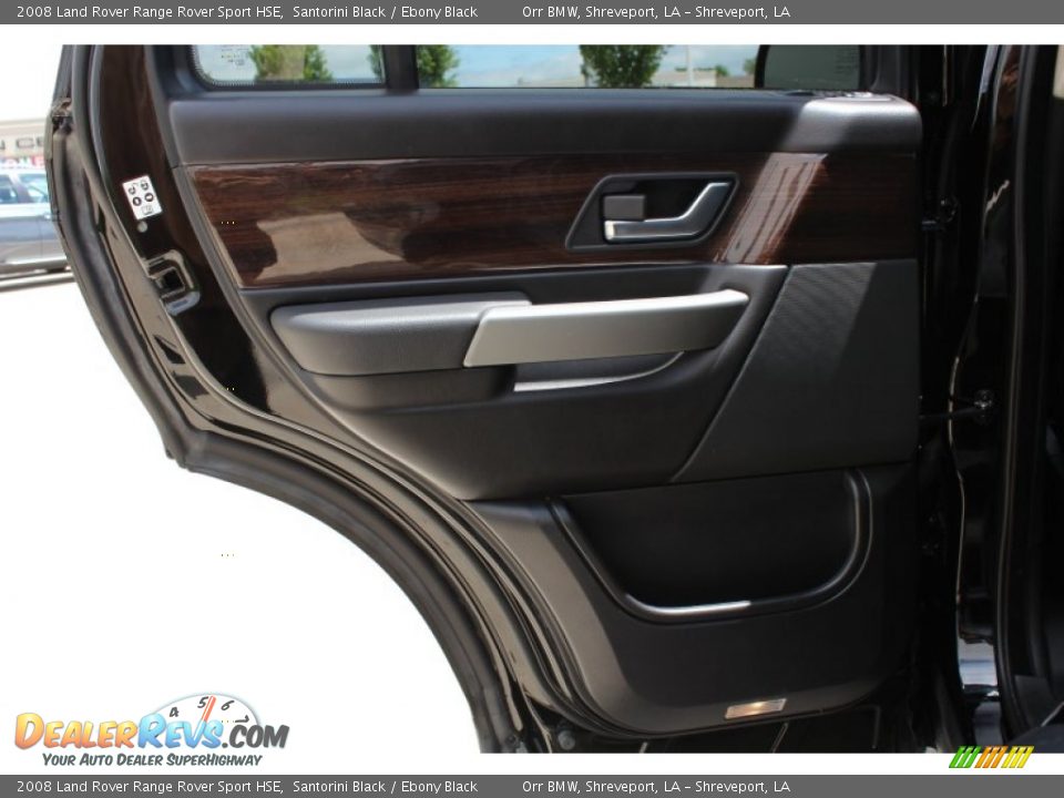 2008 Land Rover Range Rover Sport HSE Santorini Black / Ebony Black Photo #19
