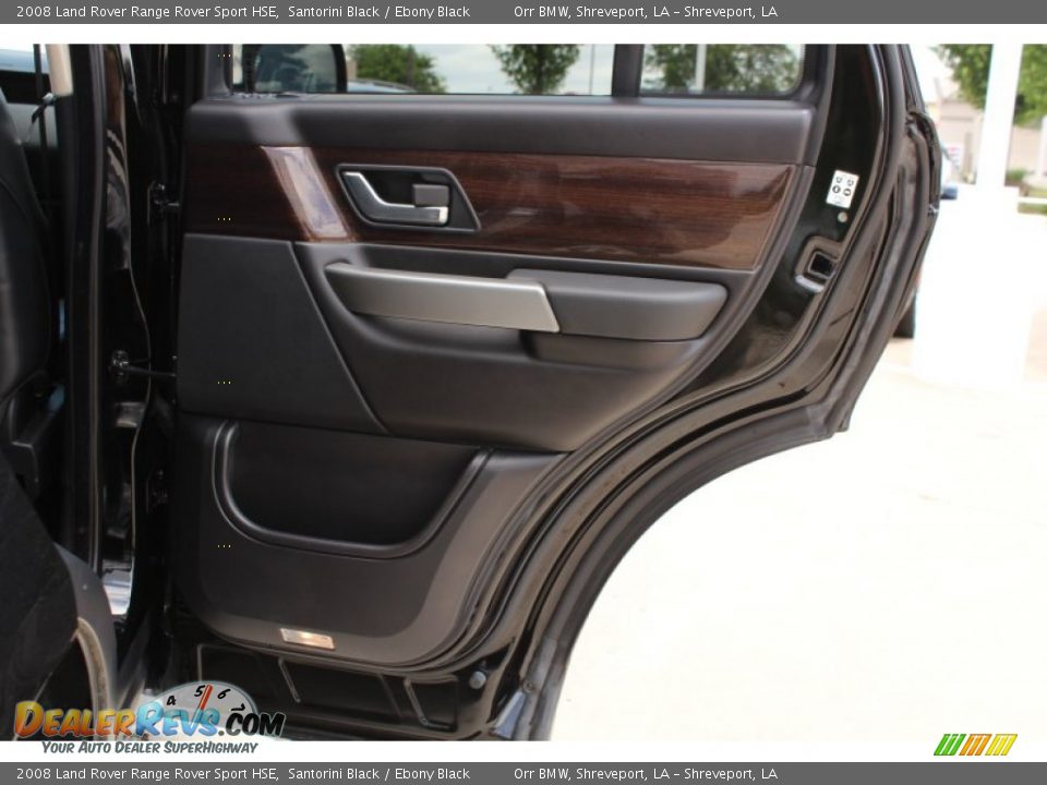 2008 Land Rover Range Rover Sport HSE Santorini Black / Ebony Black Photo #20