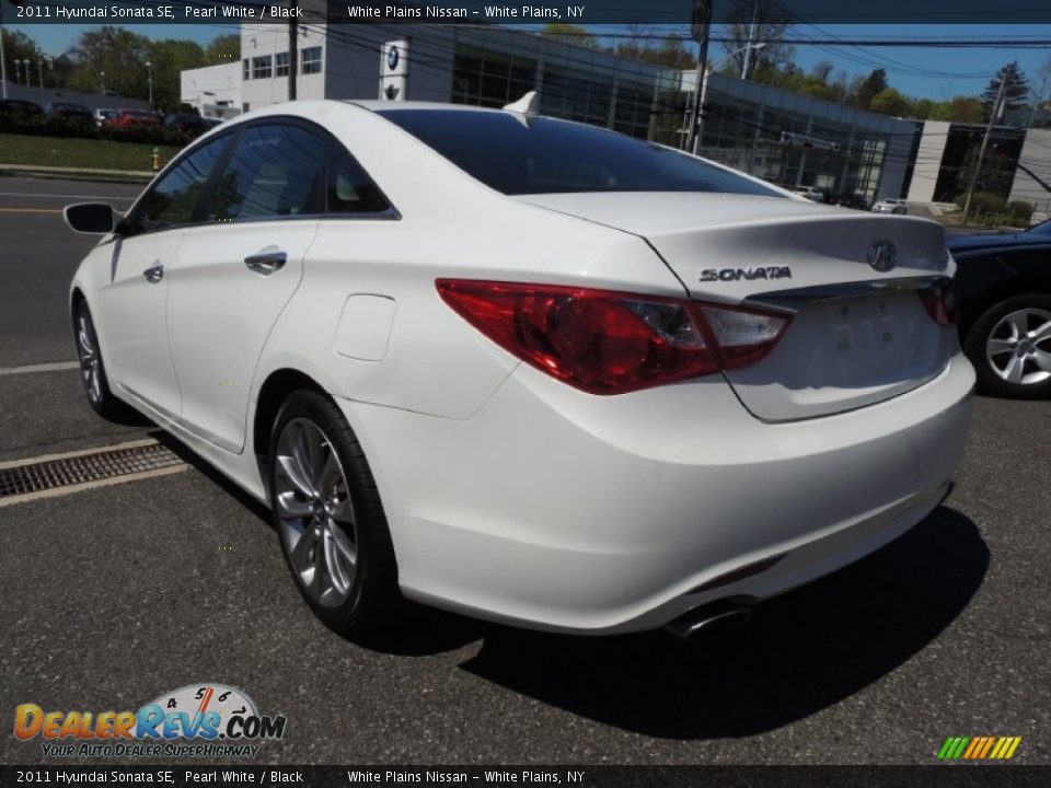 2011 Hyundai Sonata SE Pearl White / Black Photo #4