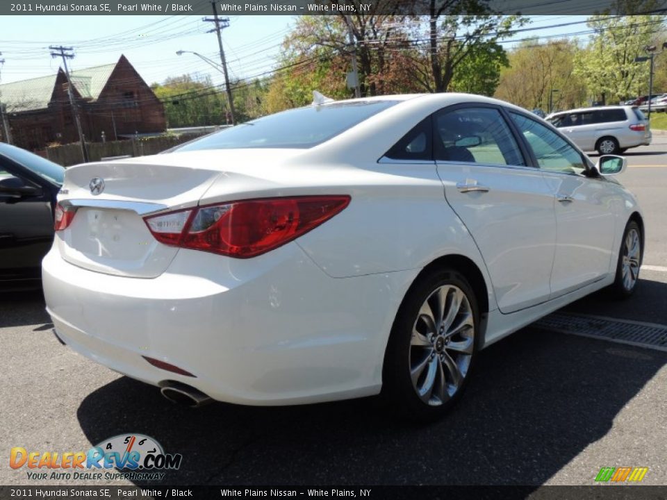 2011 Hyundai Sonata SE Pearl White / Black Photo #6