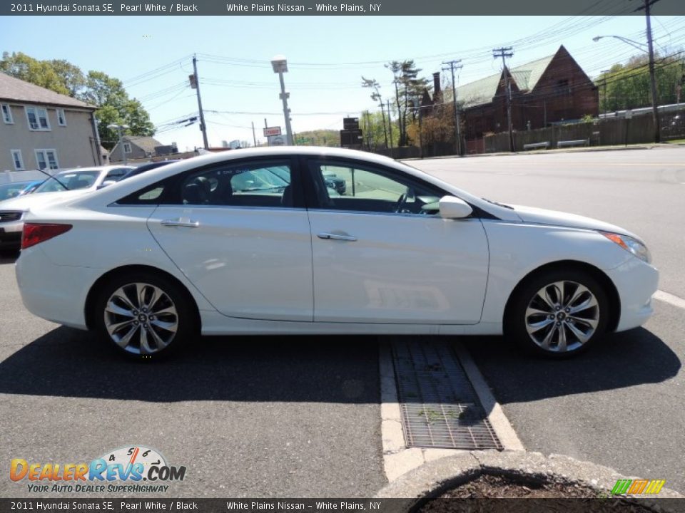 2011 Hyundai Sonata SE Pearl White / Black Photo #7