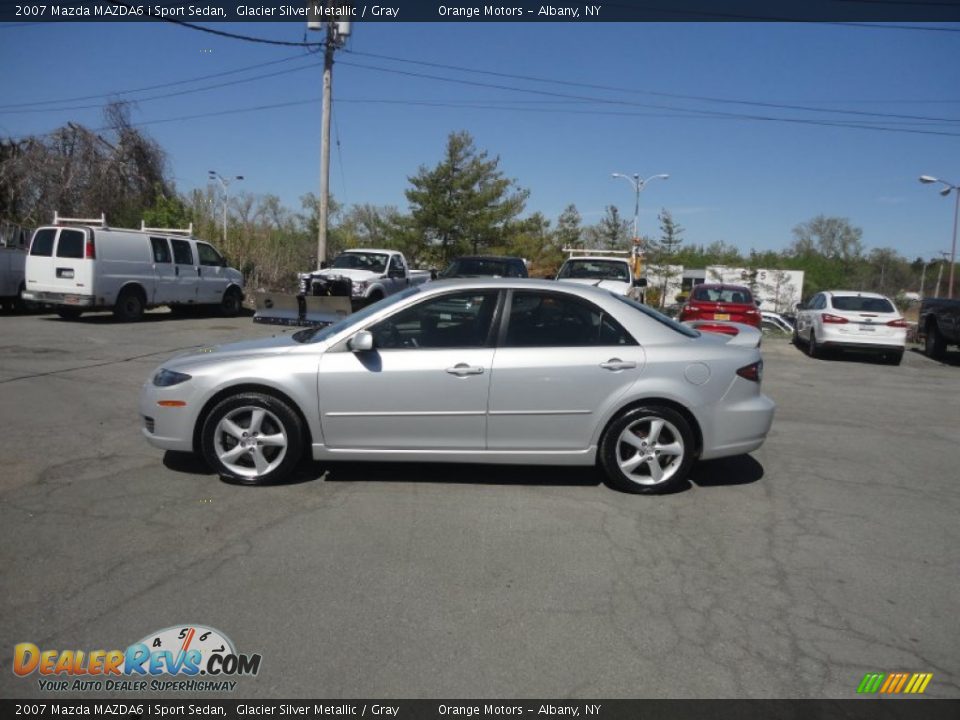 2007 Mazda MAZDA6 i Sport Sedan Glacier Silver Metallic / Gray Photo #2