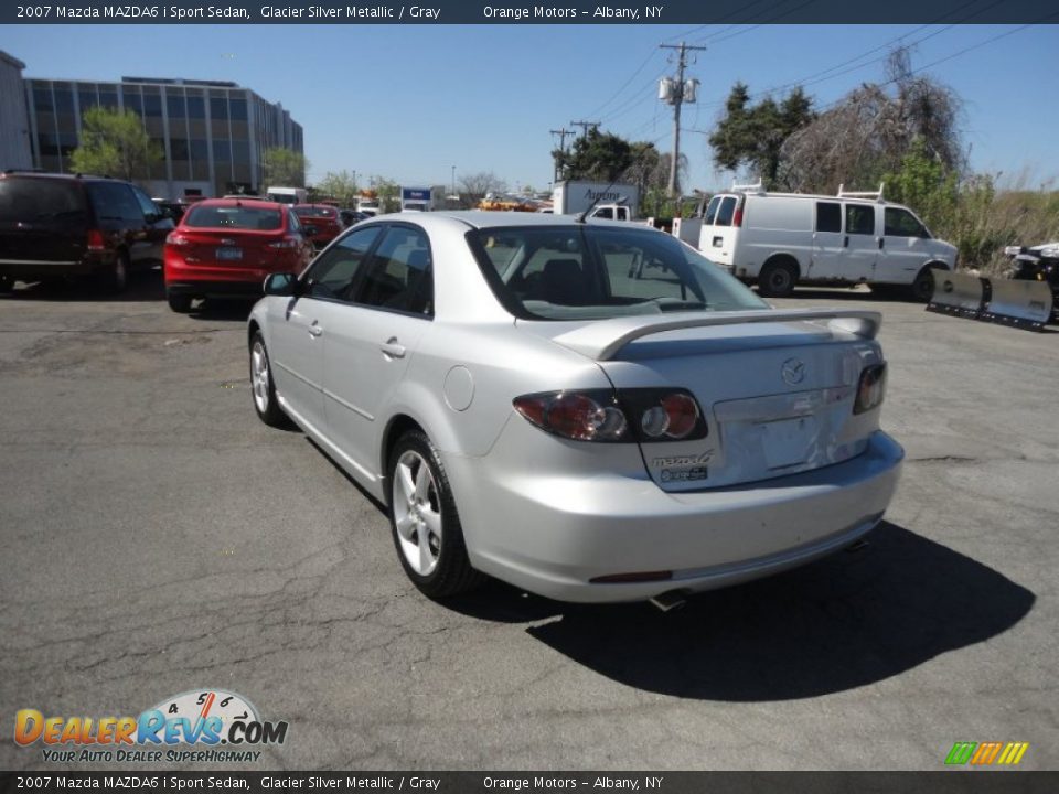 2007 Mazda MAZDA6 i Sport Sedan Glacier Silver Metallic / Gray Photo #3