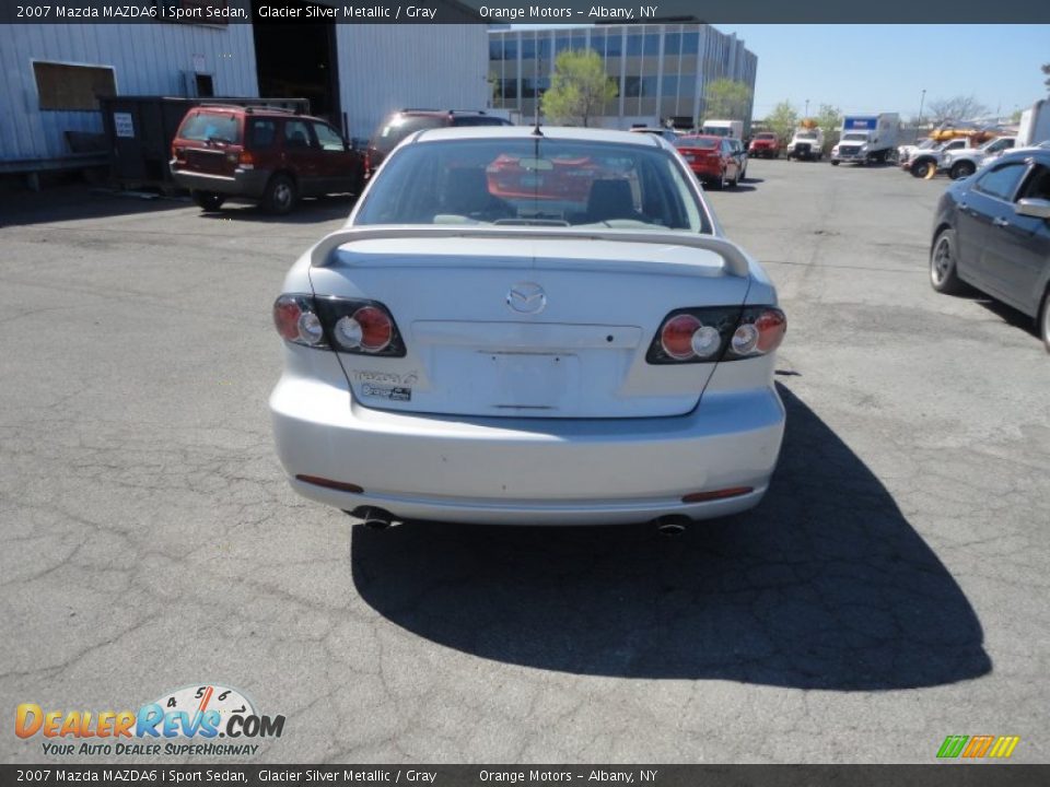 2007 Mazda MAZDA6 i Sport Sedan Glacier Silver Metallic / Gray Photo #4