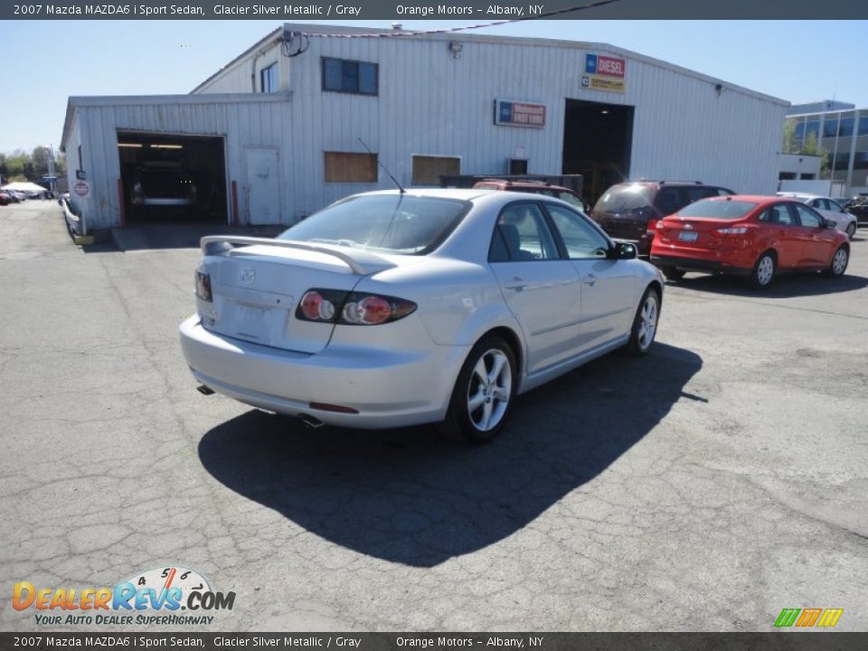 2007 Mazda MAZDA6 i Sport Sedan Glacier Silver Metallic / Gray Photo #5