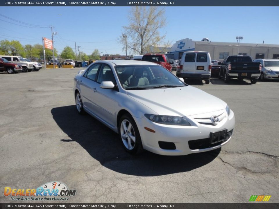 2007 Mazda MAZDA6 i Sport Sedan Glacier Silver Metallic / Gray Photo #7