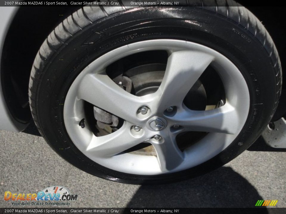 2007 Mazda MAZDA6 i Sport Sedan Glacier Silver Metallic / Gray Photo #9