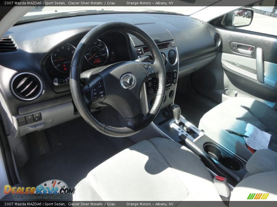 2007 Mazda MAZDA6 i Sport Sedan Glacier Silver Metallic / Gray Photo #10