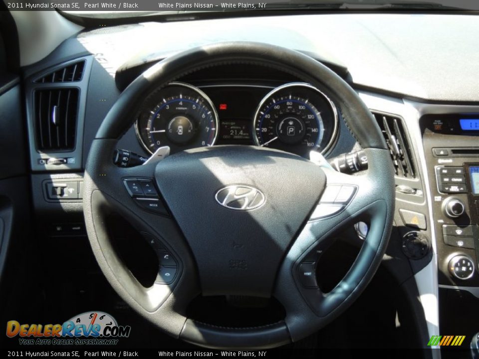 2011 Hyundai Sonata SE Pearl White / Black Photo #19