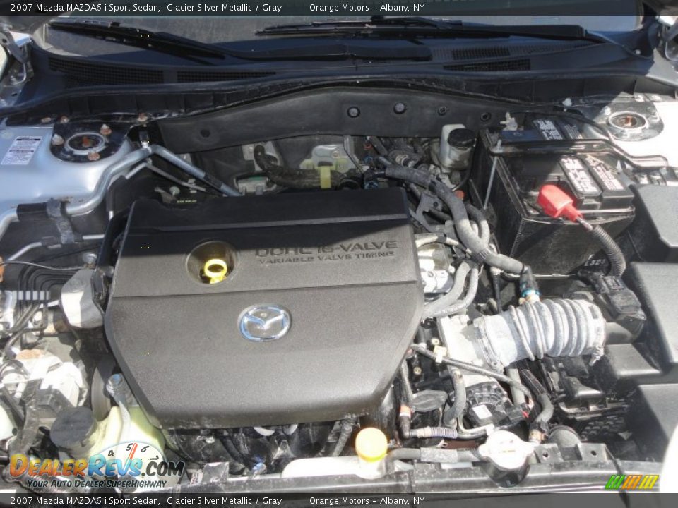 2007 Mazda MAZDA6 i Sport Sedan Glacier Silver Metallic / Gray Photo #16