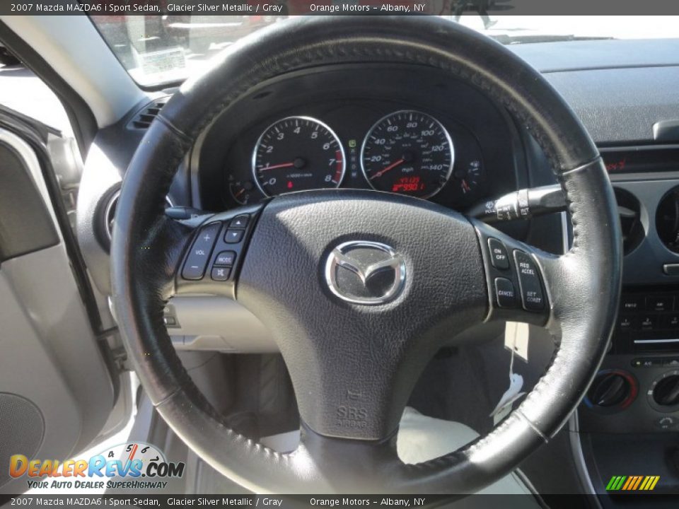 2007 Mazda MAZDA6 i Sport Sedan Glacier Silver Metallic / Gray Photo #17