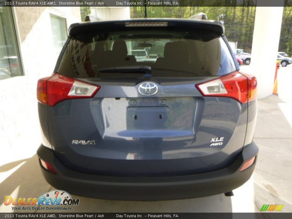 2013 Toyota RAV4 XLE AWD Shoreline Blue Pearl / Ash Photo #3