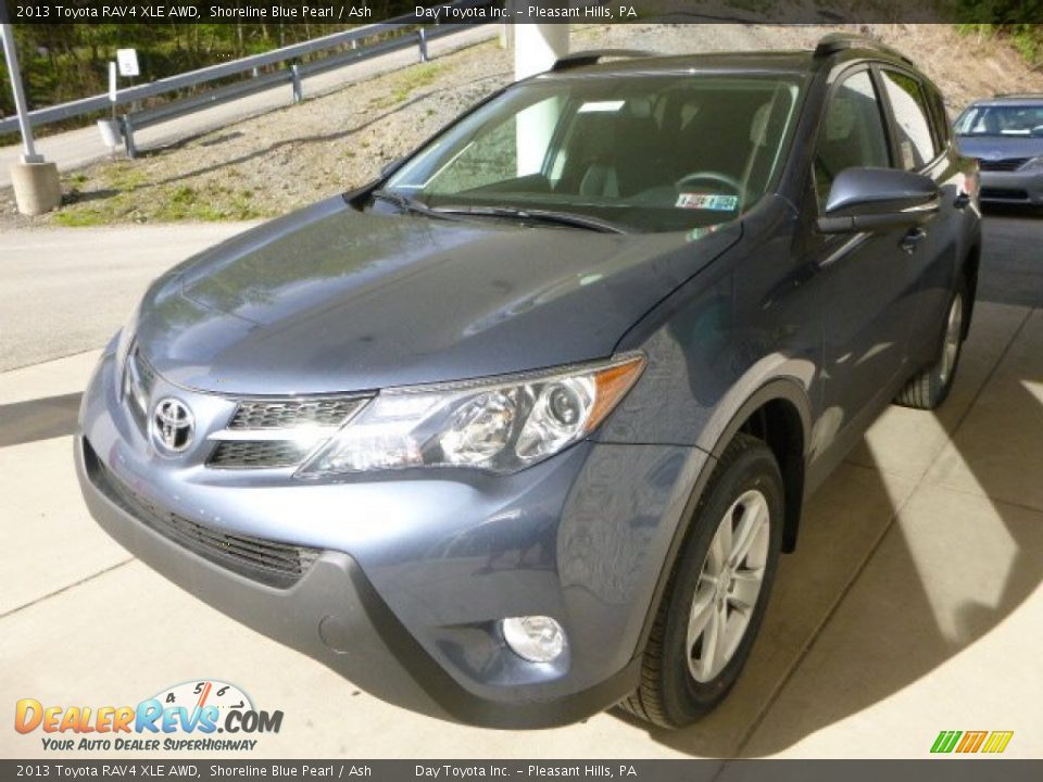 2013 Toyota RAV4 XLE AWD Shoreline Blue Pearl / Ash Photo #5