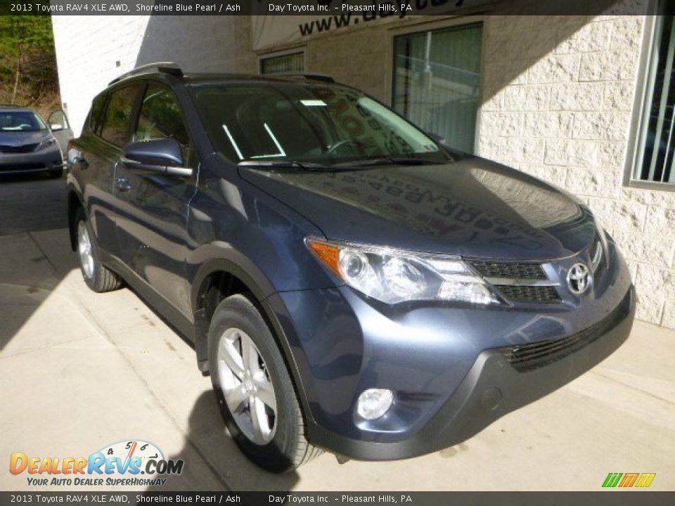 2013 Toyota RAV4 XLE AWD Shoreline Blue Pearl / Ash Photo #7