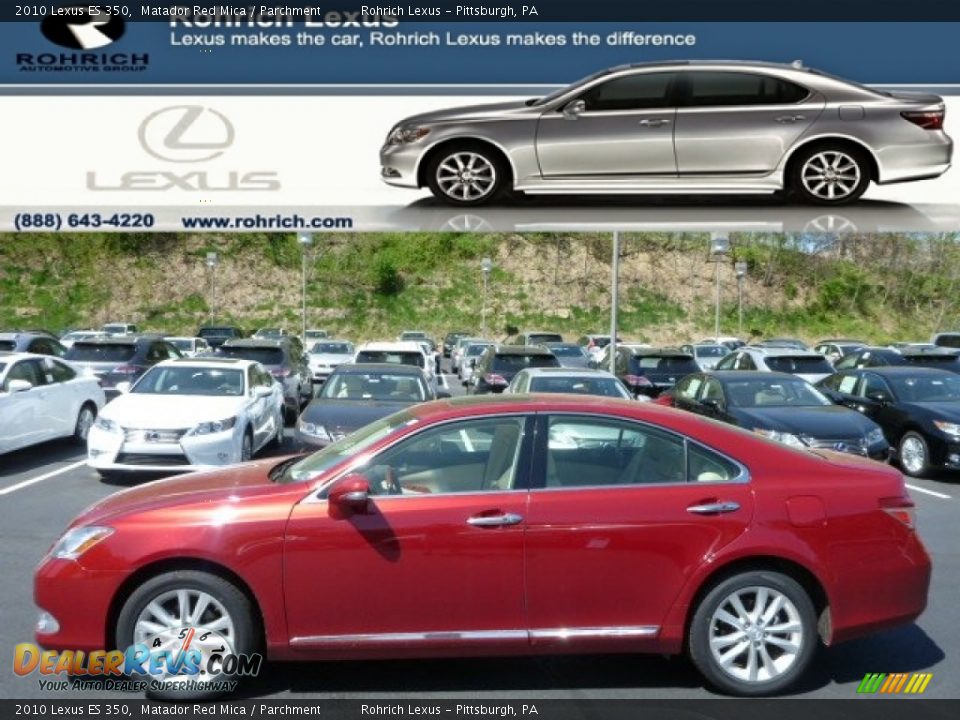 2010 Lexus ES 350 Matador Red Mica / Parchment Photo #1