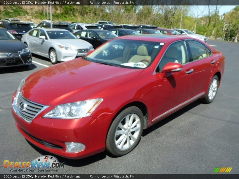 2010 Lexus ES 350 Matador Red Mica / Parchment Photo #2