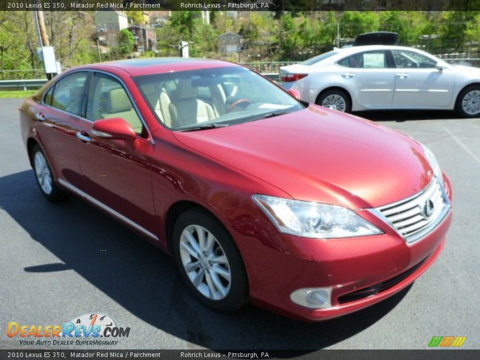2010 Lexus ES 350 Matador Red Mica / Parchment Photo #3