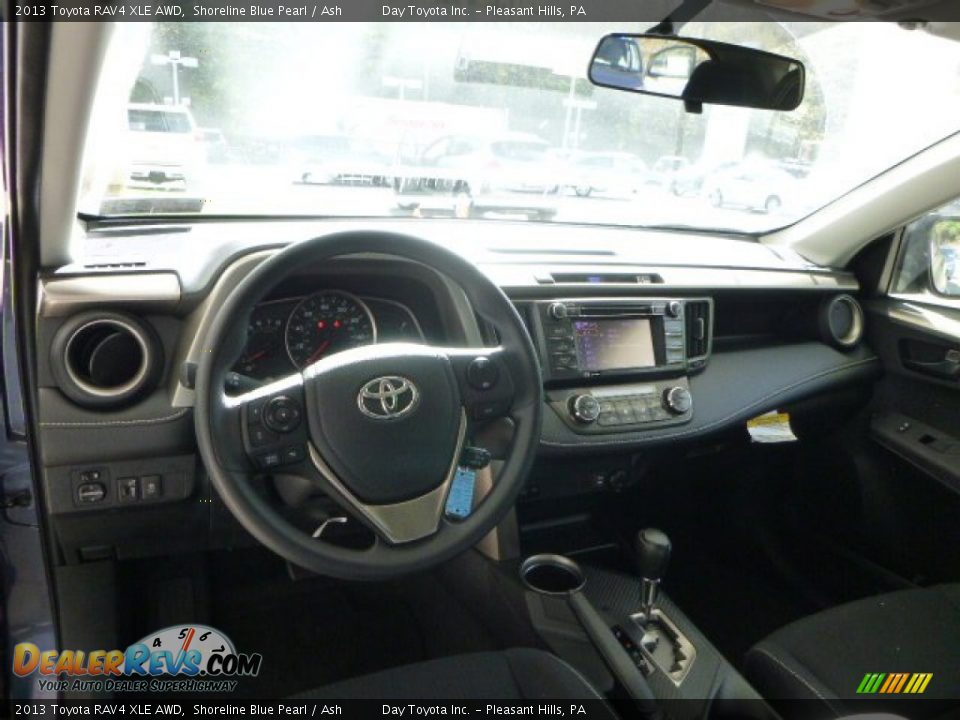 2013 Toyota RAV4 XLE AWD Shoreline Blue Pearl / Ash Photo #15