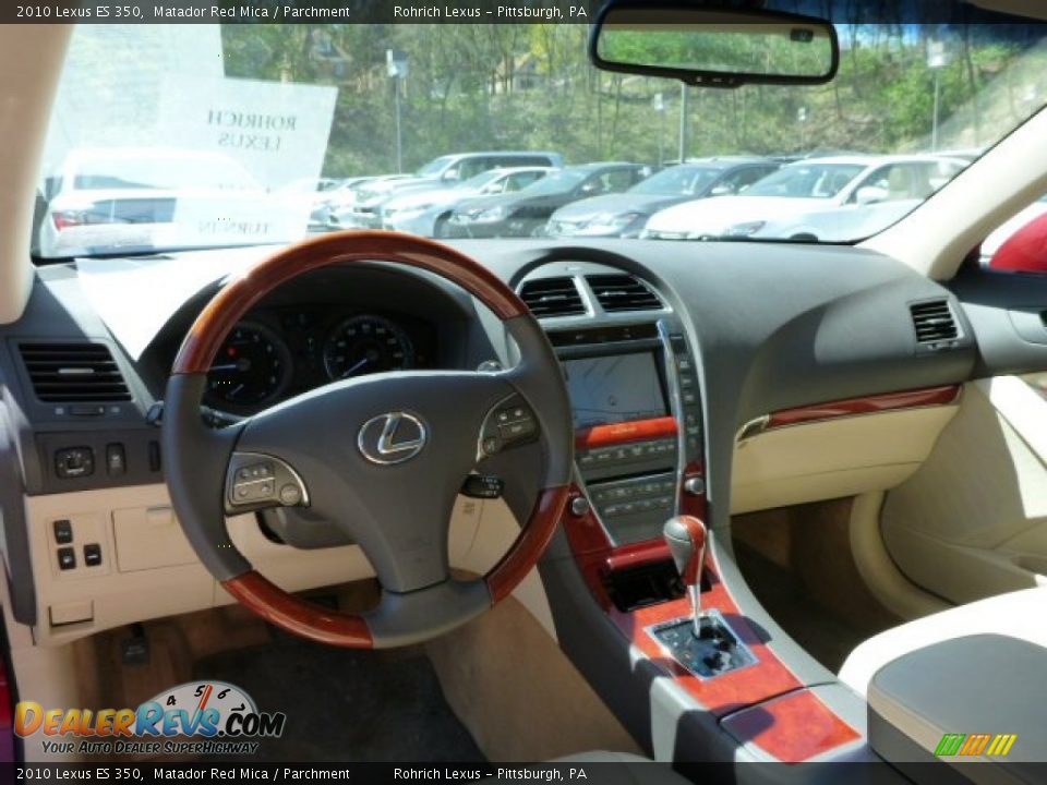 2010 Lexus ES 350 Matador Red Mica / Parchment Photo #6