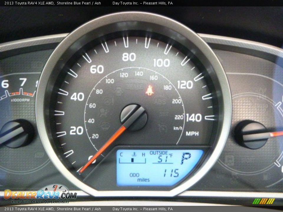 2013 Toyota RAV4 XLE AWD Shoreline Blue Pearl / Ash Photo #20