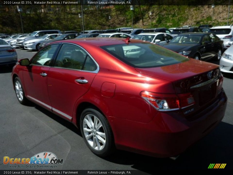 2010 Lexus ES 350 Matador Red Mica / Parchment Photo #9