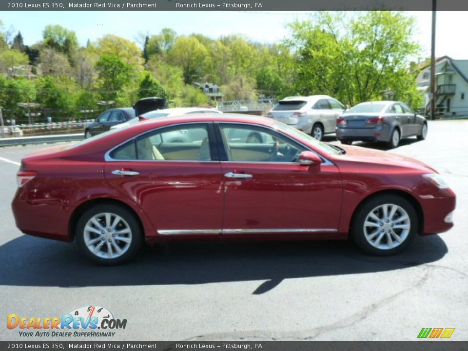 2010 Lexus ES 350 Matador Red Mica / Parchment Photo #12