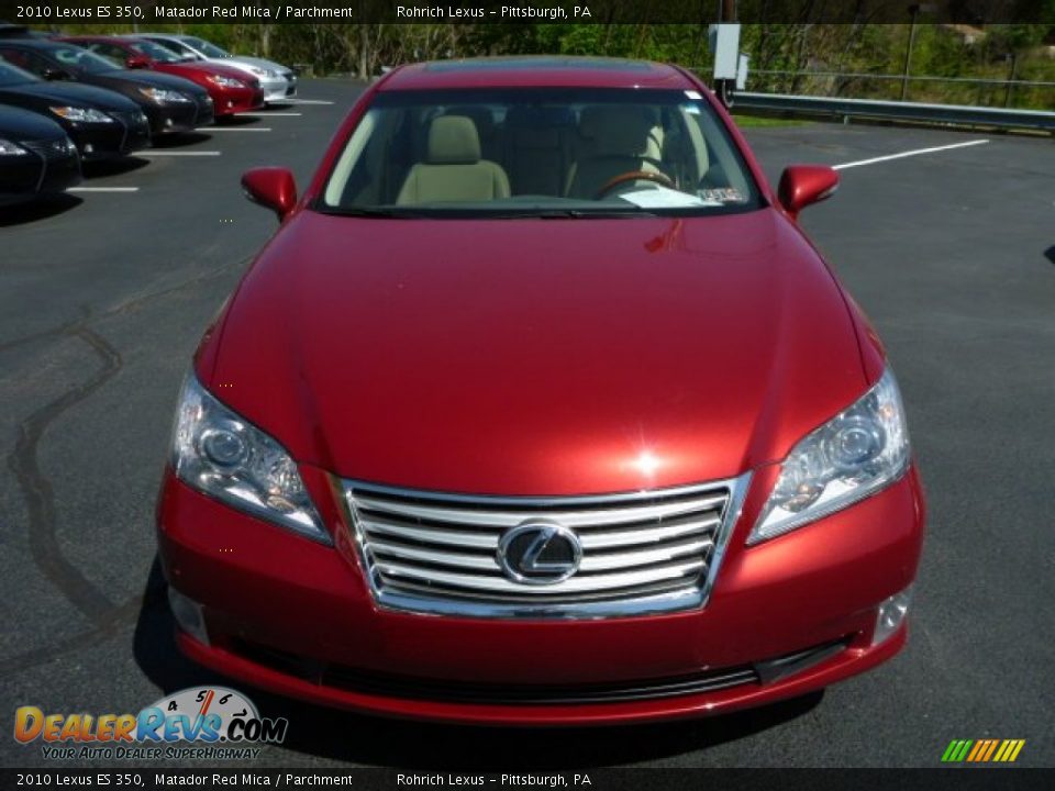 2010 Lexus ES 350 Matador Red Mica / Parchment Photo #13