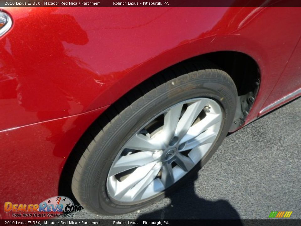 2010 Lexus ES 350 Matador Red Mica / Parchment Photo #14