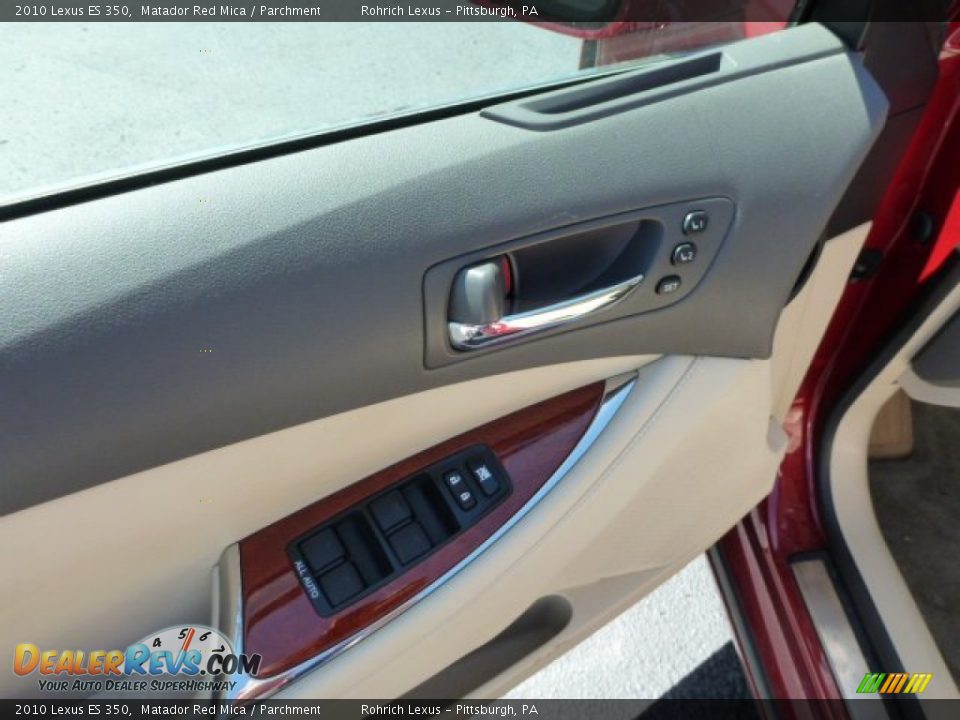 2010 Lexus ES 350 Matador Red Mica / Parchment Photo #16