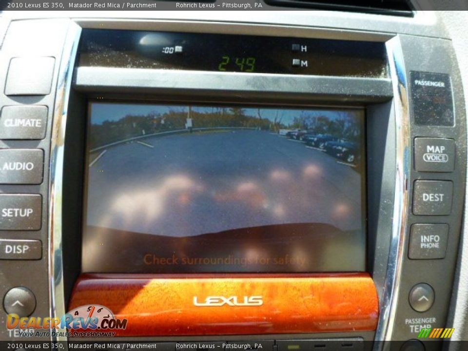 2010 Lexus ES 350 Matador Red Mica / Parchment Photo #18