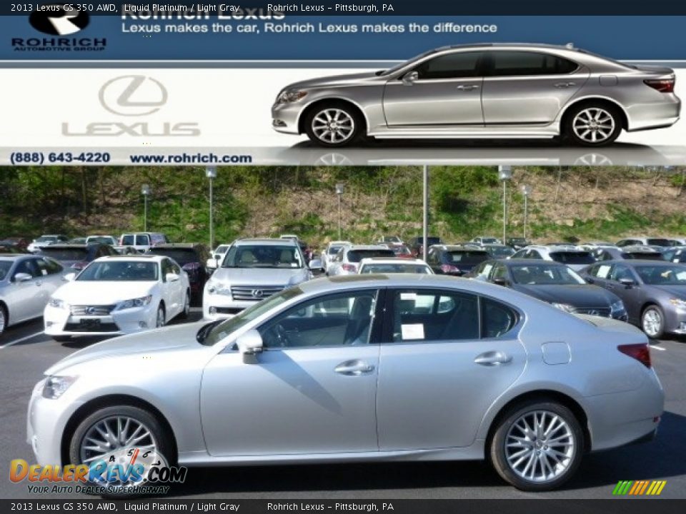 2013 Lexus GS 350 AWD Liquid Platinum / Light Gray Photo #1