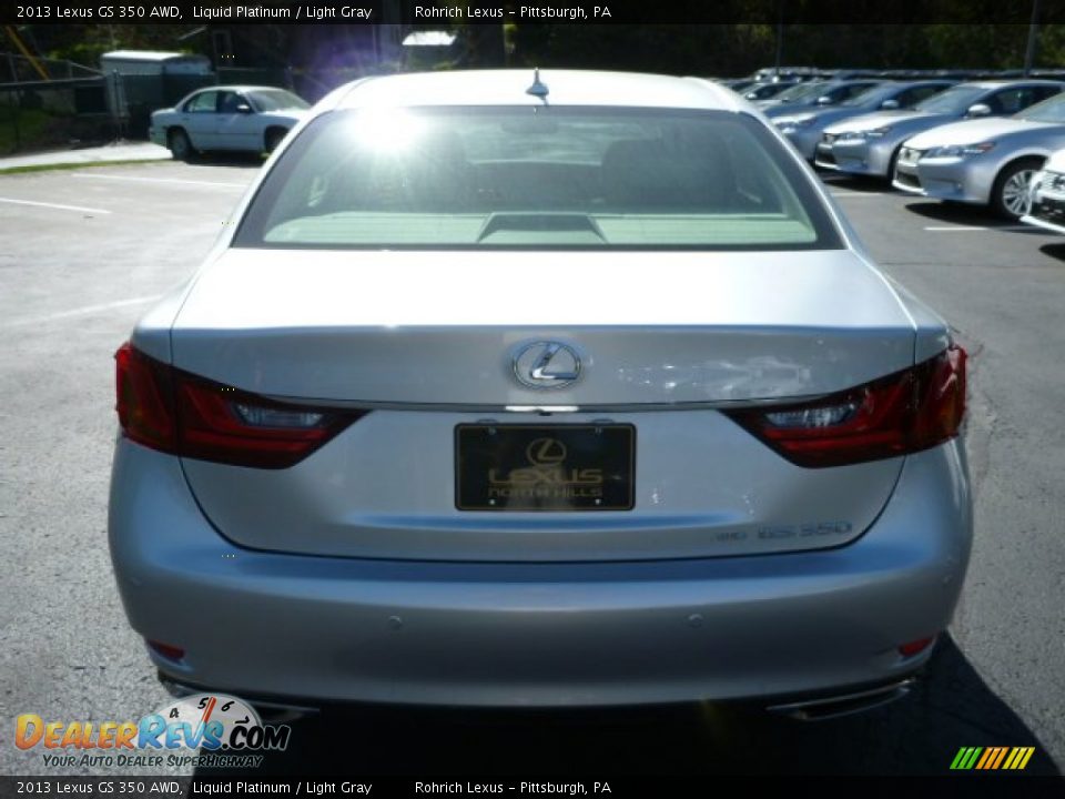 2013 Lexus GS 350 AWD Liquid Platinum / Light Gray Photo #3