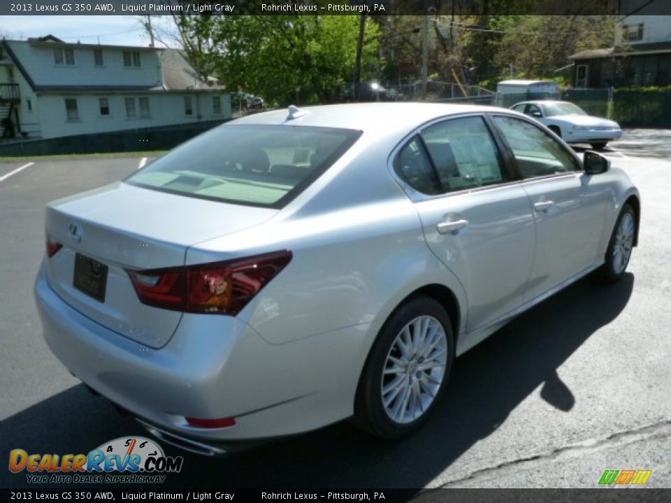 2013 Lexus GS 350 AWD Liquid Platinum / Light Gray Photo #4