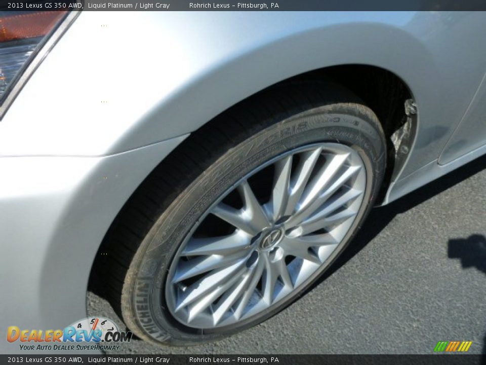 2013 Lexus GS 350 AWD Liquid Platinum / Light Gray Photo #9