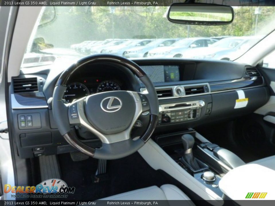 2013 Lexus GS 350 AWD Liquid Platinum / Light Gray Photo #12