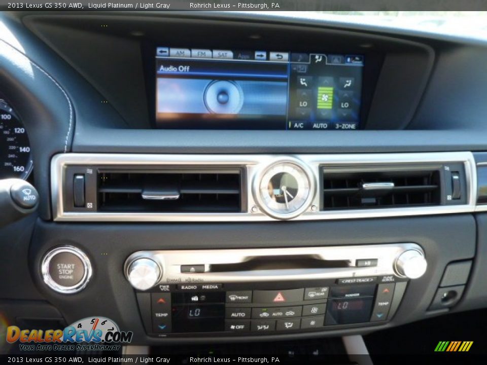 2013 Lexus GS 350 AWD Liquid Platinum / Light Gray Photo #19