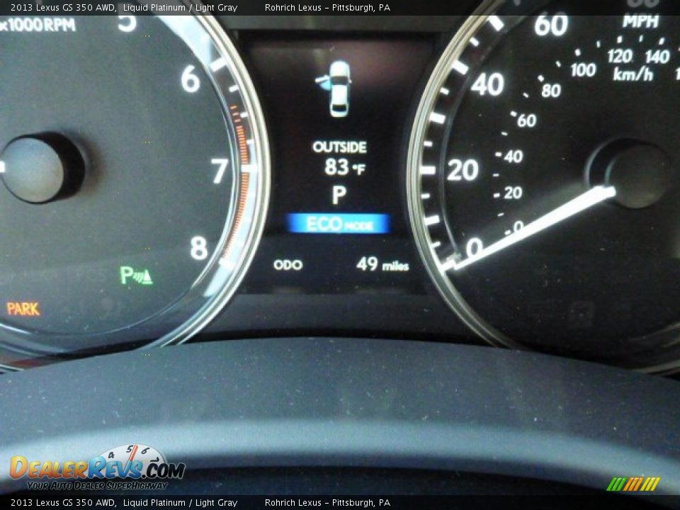 2013 Lexus GS 350 AWD Liquid Platinum / Light Gray Photo #20