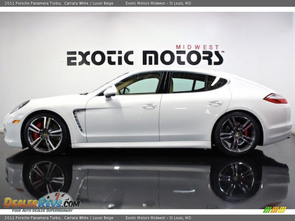 2011 Porsche Panamera Turbo Carrara White / Luxor Beige Photo #1