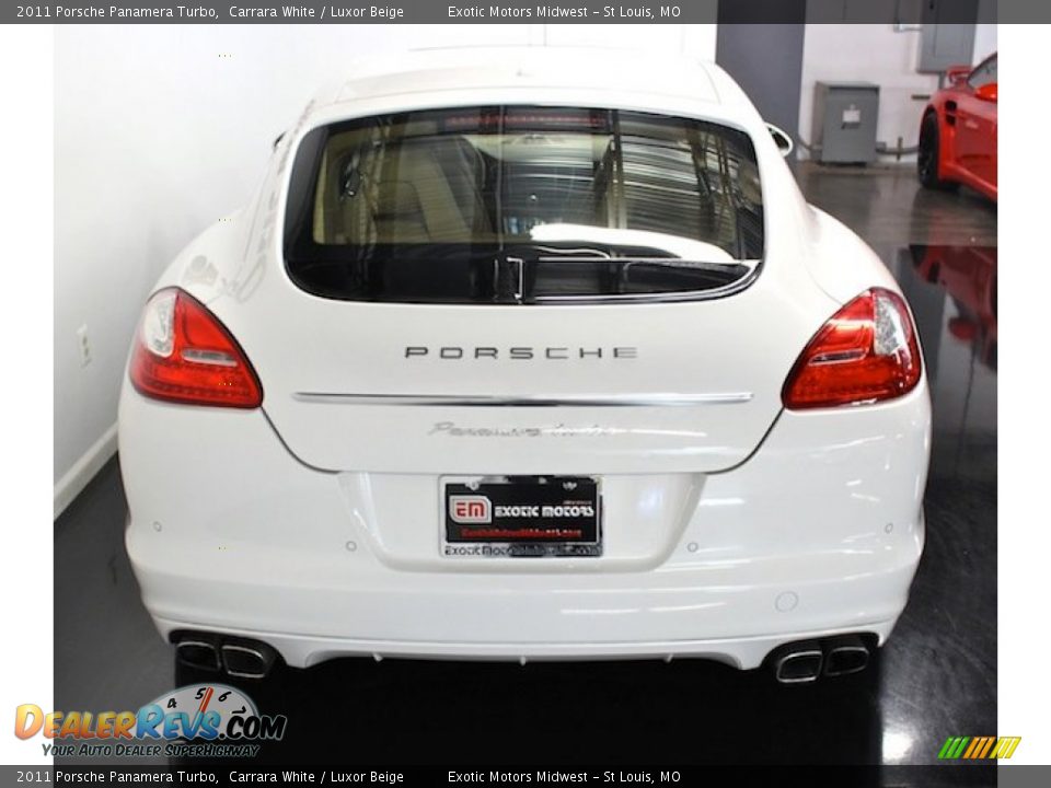 2011 Porsche Panamera Turbo Carrara White / Luxor Beige Photo #15