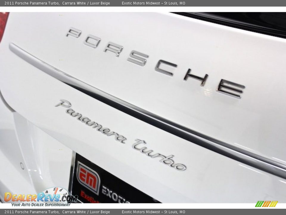 2011 Porsche Panamera Turbo Carrara White / Luxor Beige Photo #16