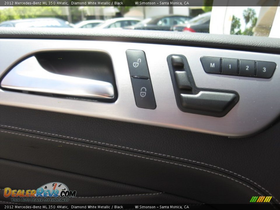 2012 Mercedes-Benz ML 350 4Matic Diamond White Metallic / Black Photo #7