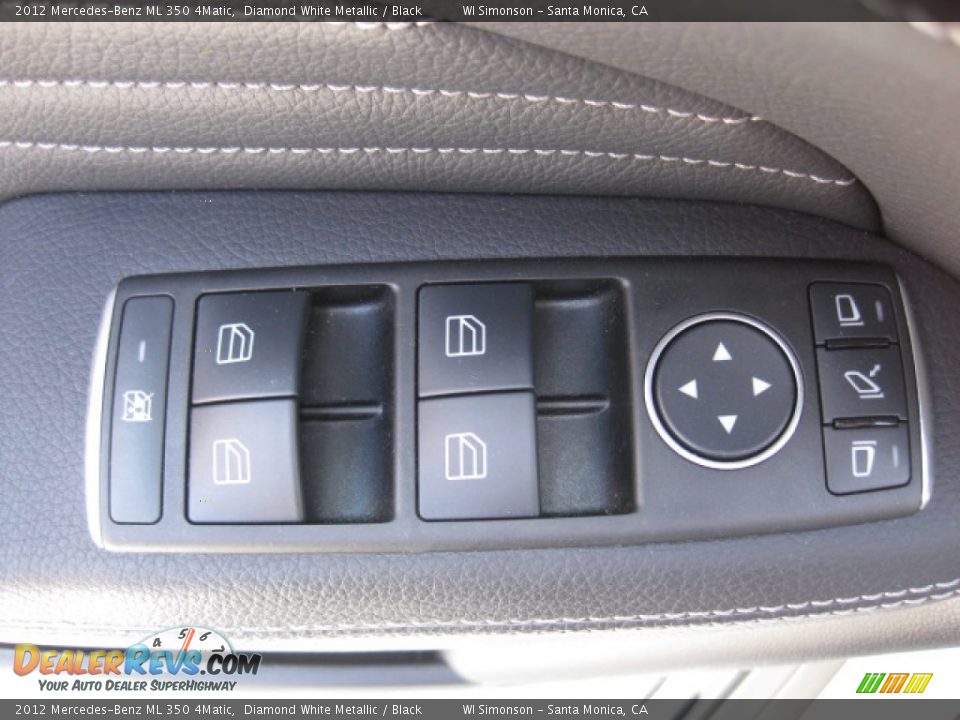 2012 Mercedes-Benz ML 350 4Matic Diamond White Metallic / Black Photo #8