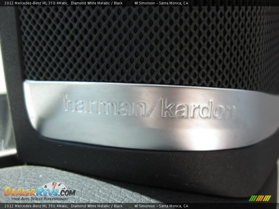 2012 Mercedes-Benz ML 350 4Matic Diamond White Metallic / Black Photo #9