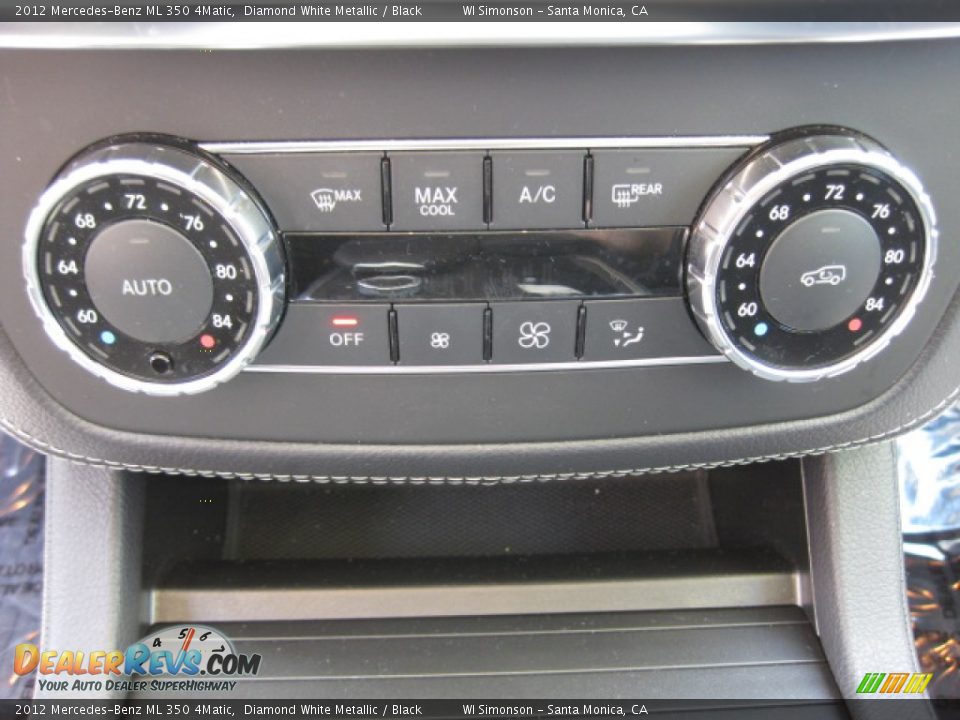 2012 Mercedes-Benz ML 350 4Matic Diamond White Metallic / Black Photo #13