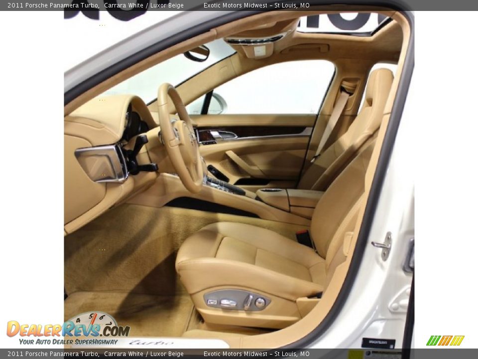 Luxor Beige Interior - 2011 Porsche Panamera Turbo Photo #25