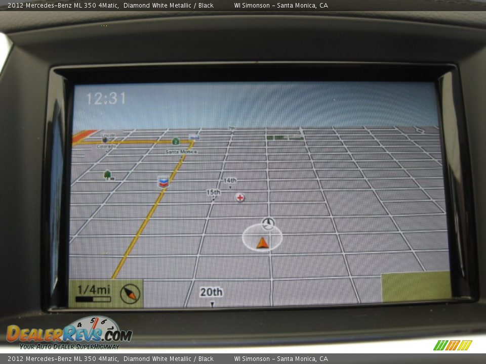 2012 Mercedes-Benz ML 350 4Matic Diamond White Metallic / Black Photo #16