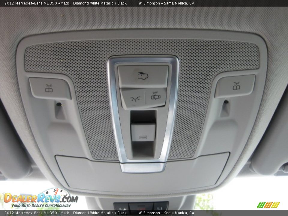 2012 Mercedes-Benz ML 350 4Matic Diamond White Metallic / Black Photo #18