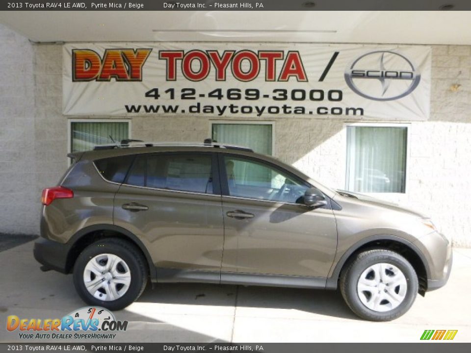 2013 Toyota RAV4 LE AWD Pyrite Mica / Beige Photo #1