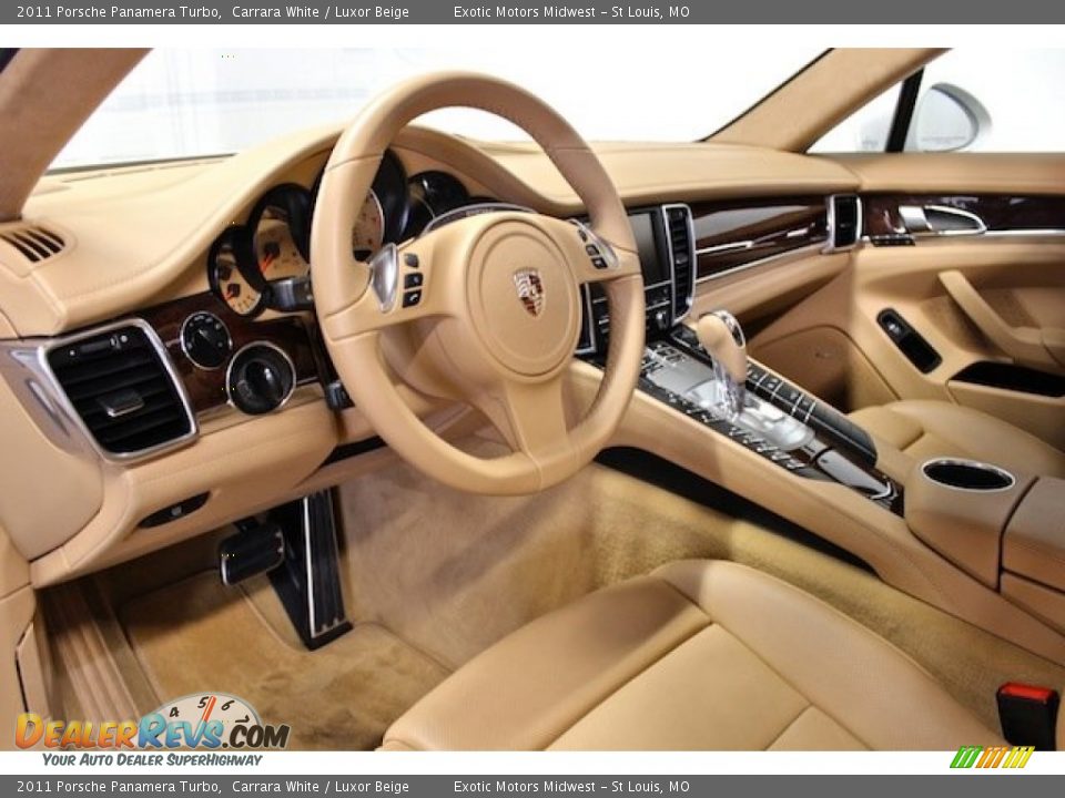 Luxor Beige Interior - 2011 Porsche Panamera Turbo Photo #30